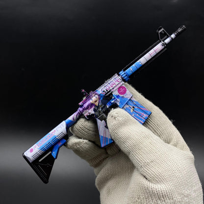 Hot Skin M4A4 Temukau Mini Game Replica Game Prop Collectible