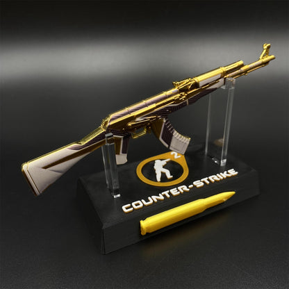 Hot Game CS2 AK47 The Oligarch Skin Mini Metal Replica Game Prop Collectible