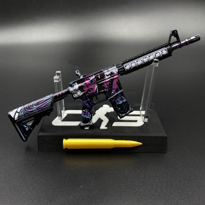 CS Game Skin M4A4 Neo‑Noir Mini Metal Game Replica For Collection