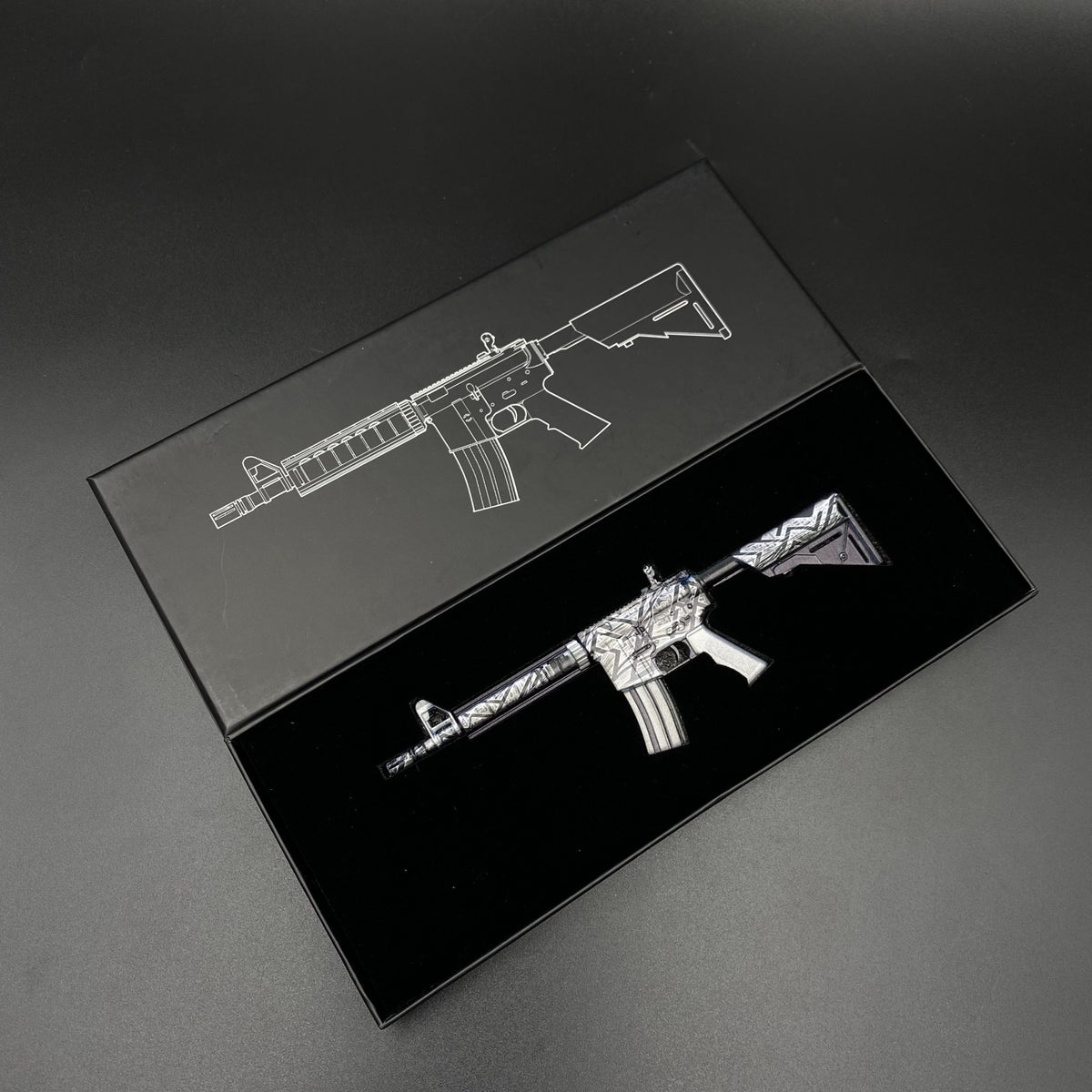 CS Game Skin M4A4 Aeolian Dark Mini Metal Game Replica For Collection