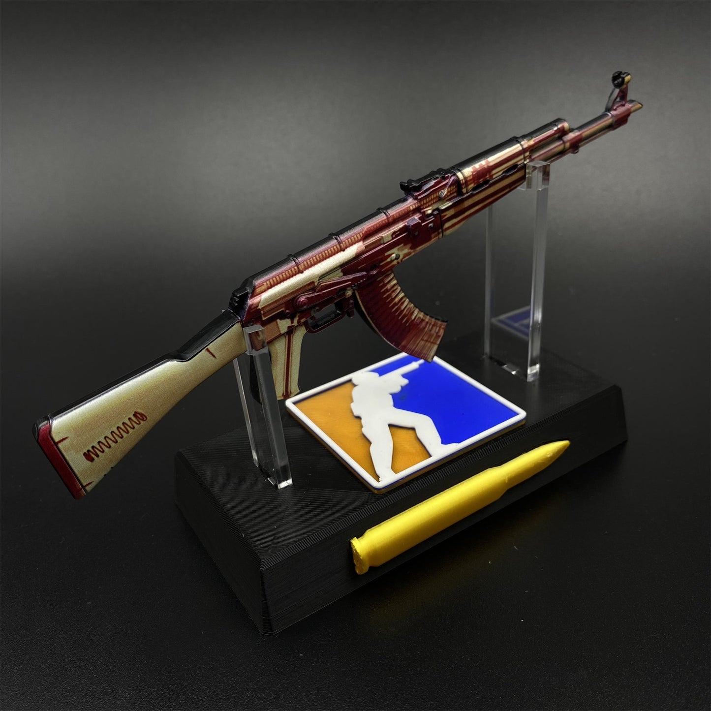Hot Game CS2 AK47 X-Ray Skin Mini Metal Replica Game Prop Collectible