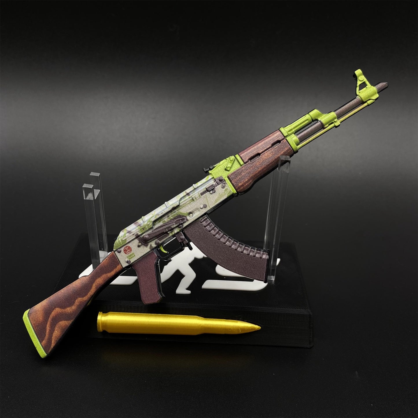 Hot Game CS2 AK‑47 Hydroponic Skin Camouflage Mini Metal Replica