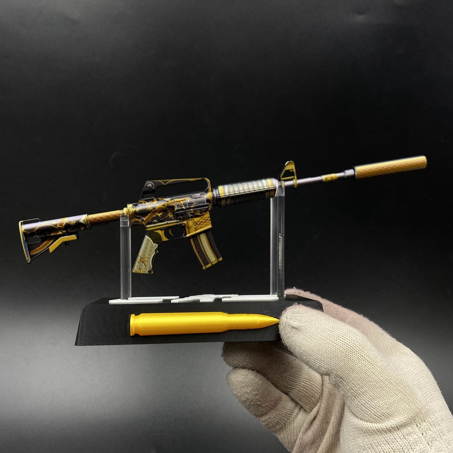 CS Golden Coil M4A1-S Metal Replica Game Prop Collectible
