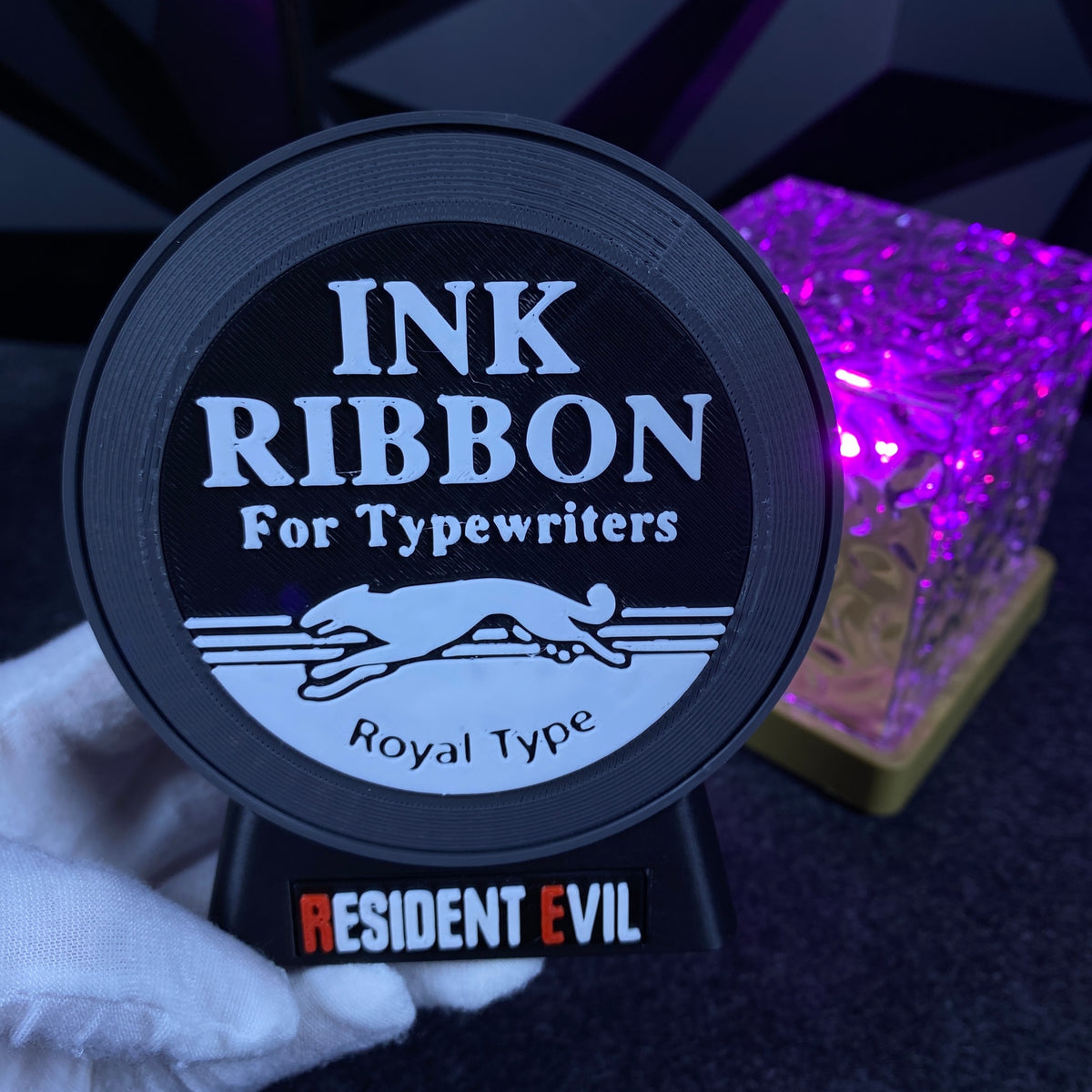 3D Printed Ink Ribbon Bluetooth Speaker Horror Game Themed Desktop Decor Gift