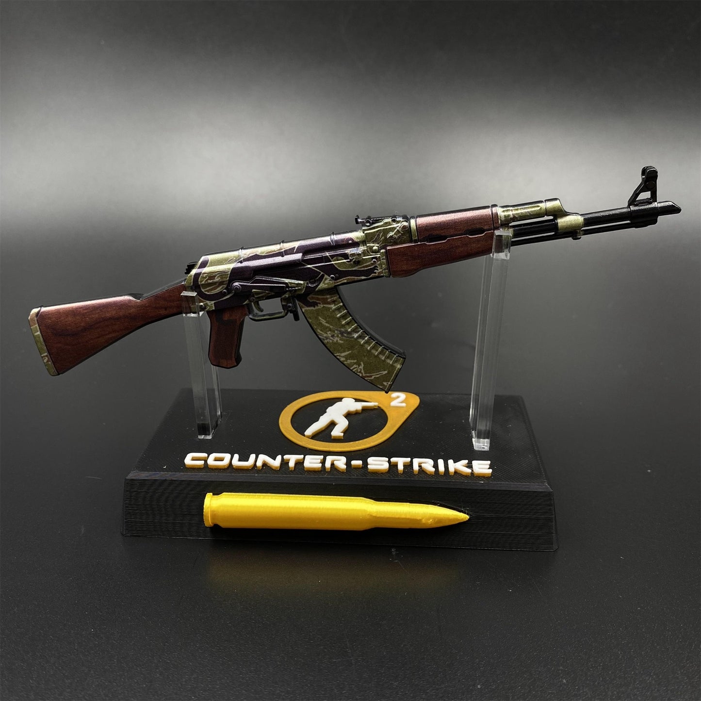 Tiny AK-47 Jaguar Miniature Metal CSGO Fan Art For Display
