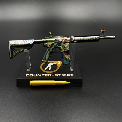CS Game Skin M4A4 Eye of Horus Mini Metal Game Replica For Collection