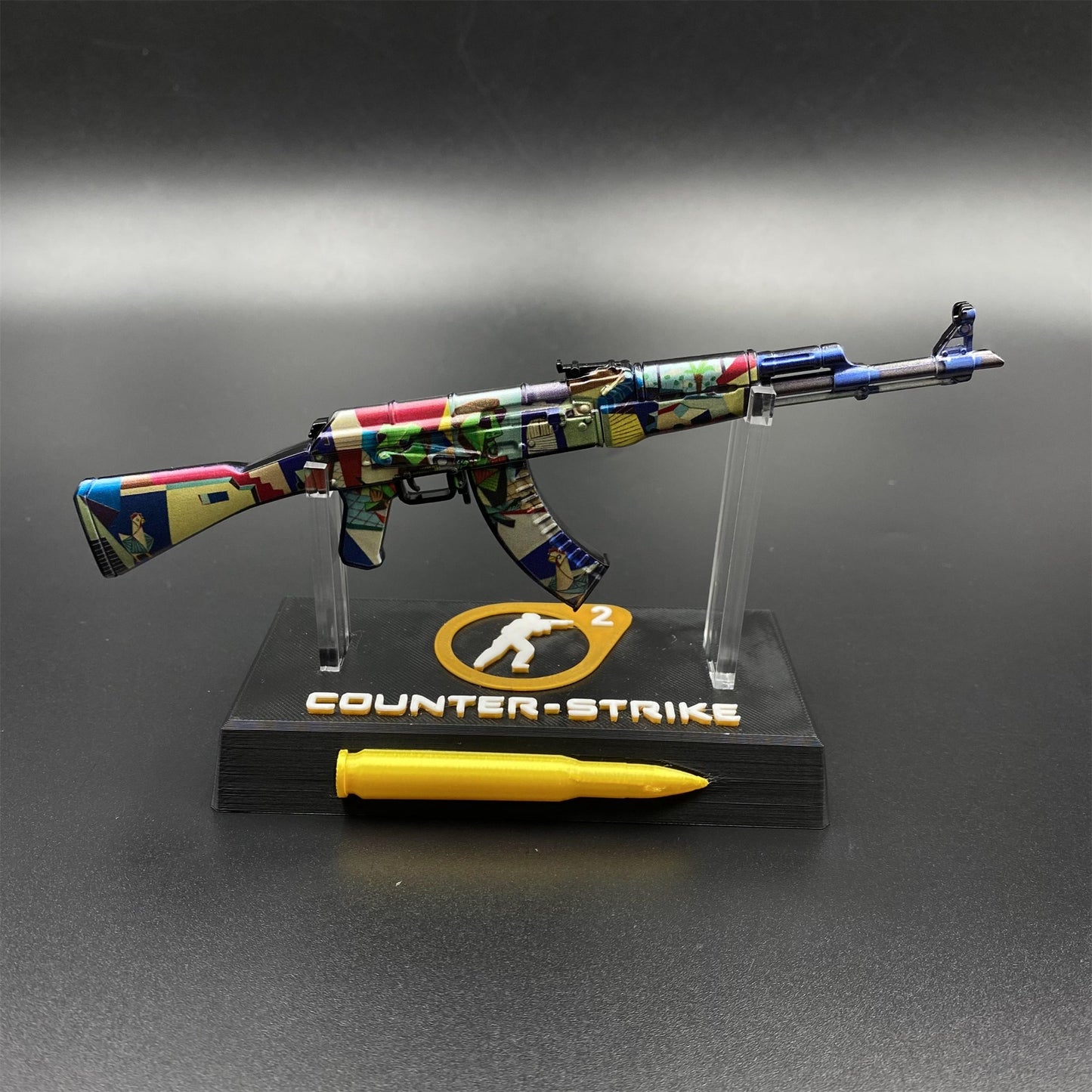 Hot Game CS2 AK47 Leet Museo Metal Replica Game Prop Collectible