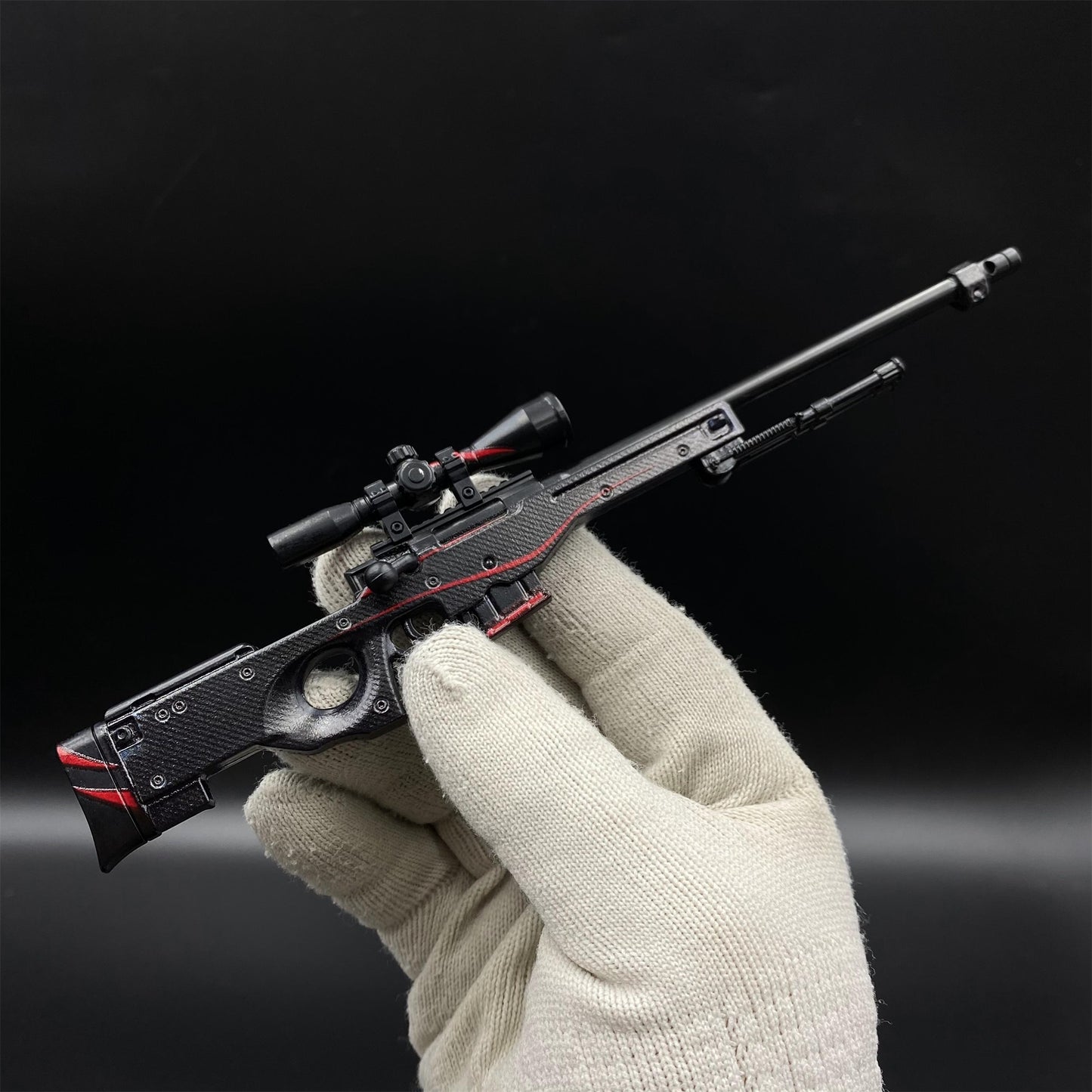 Hot Game CS2 Red Line AWP Metal Replica Game Prop Collectible