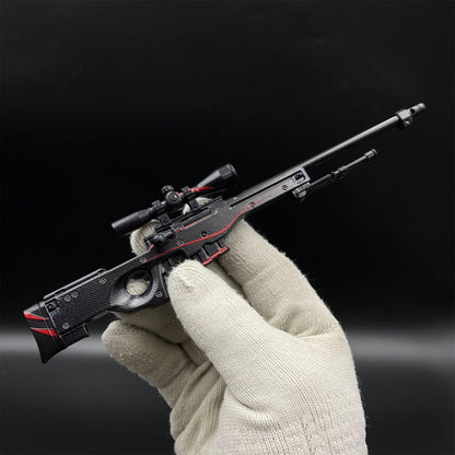 Hot Game CS2 Red Line AWP Metal Replica Game Prop Collectible