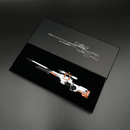 Hot Game CS2 Tiny Gun Asiimov AWP Metal Replica Game Prop Collectible