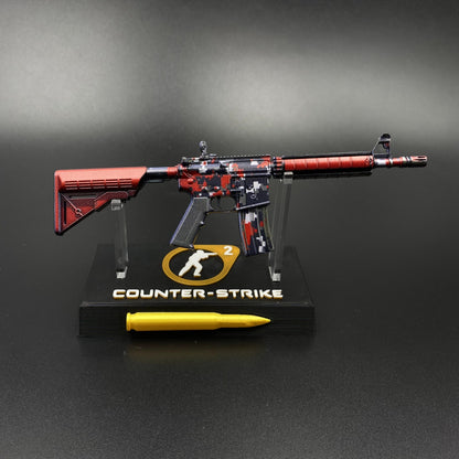 M4A4 Red DDPAT Gun CS2 Game Replica For Collectible