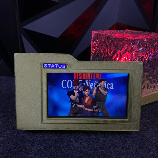 3D Printed Biohazard Code Veronica Inspired Chris Status Panel Replica Prop