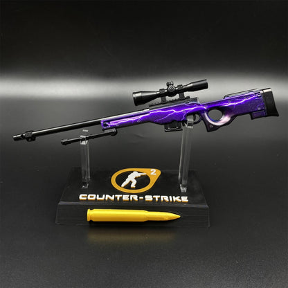 Hot Game CS2 Lightning Strike AWP Metal Replica Game Prop Collectible