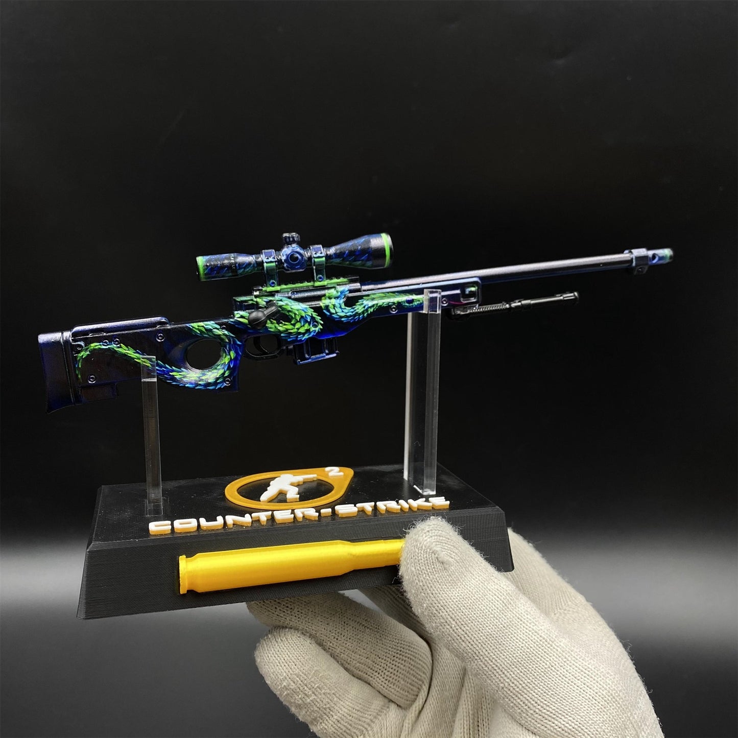 Metal AWP Atheris Mini Model Game Fan Art For Display