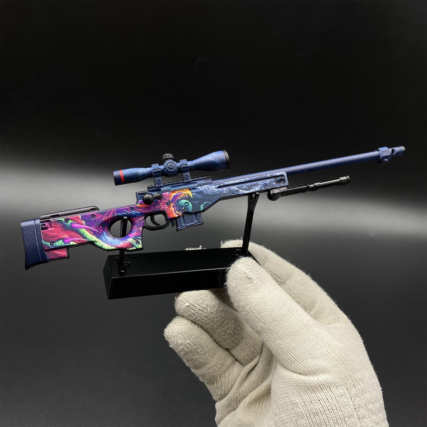 Hot Game CS2 Tiny Gun Hyper Beast AWP Metal Replica Game Prop Collectible