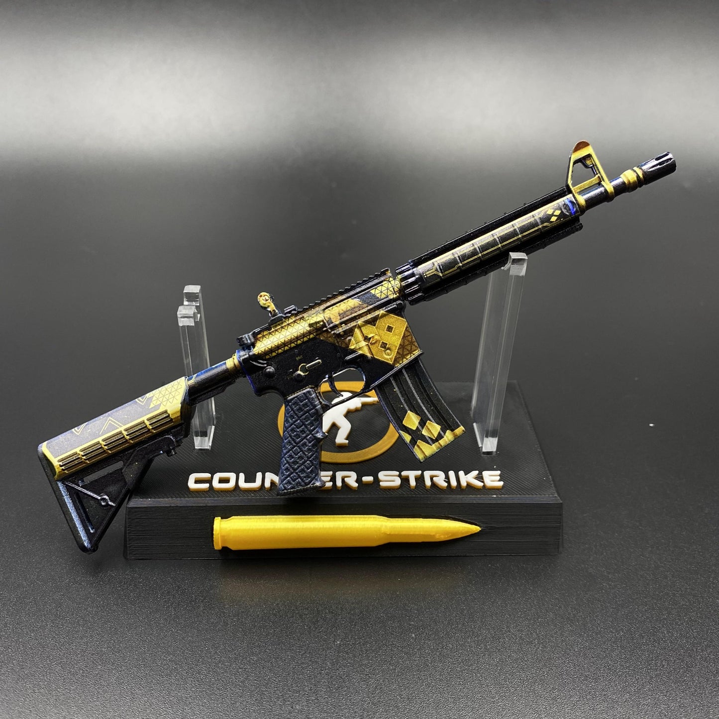 CS2 Mini M4A4 The Coalition Metal Skin Replica - Game Prop Collectible