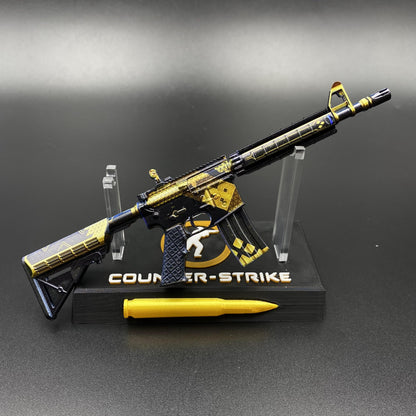 CS2 Mini M4A4 The Coalition Metal Skin Replica - Game Prop Collectible