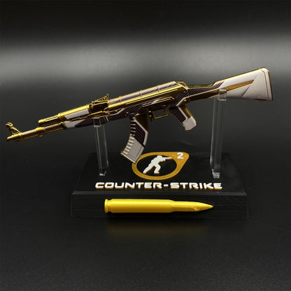 Hot Game CS2 AK47 The Oligarch Skin Mini Metal Replica Game Prop Collectible