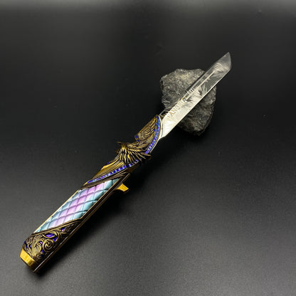 Dark Star Knife Mini Replica Delta Force Game Skin Alloy Collectible Knife Ornament