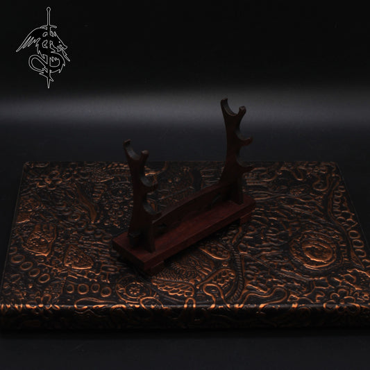 3-Layer Blood Sandalwood High-End Wooden Display Stand