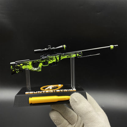 Hot Game CS2 Containment Breach AWP Metal Replica Game Prop Collectible