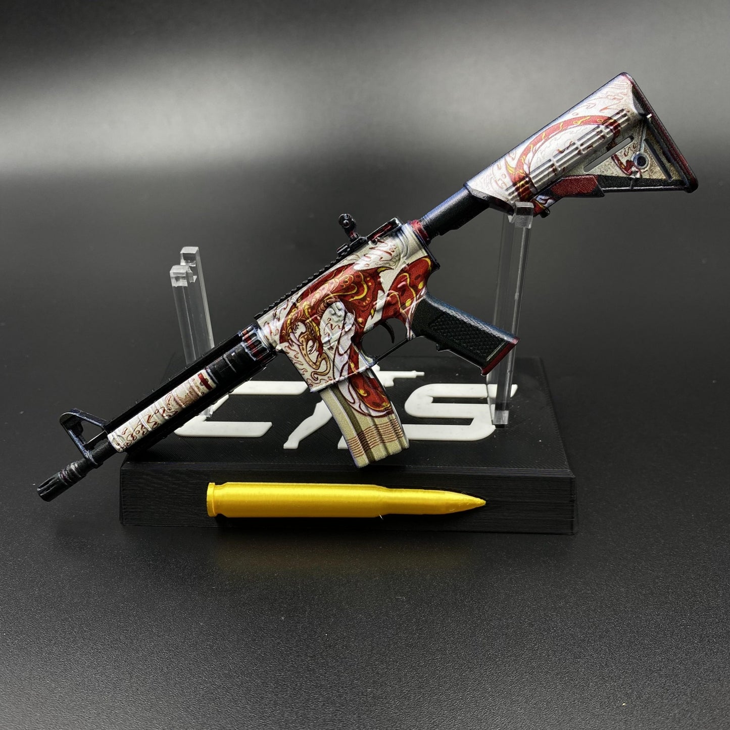 Hot Game CS Skin M4A4 The Dragon King Mini Metal Replica For Collectible