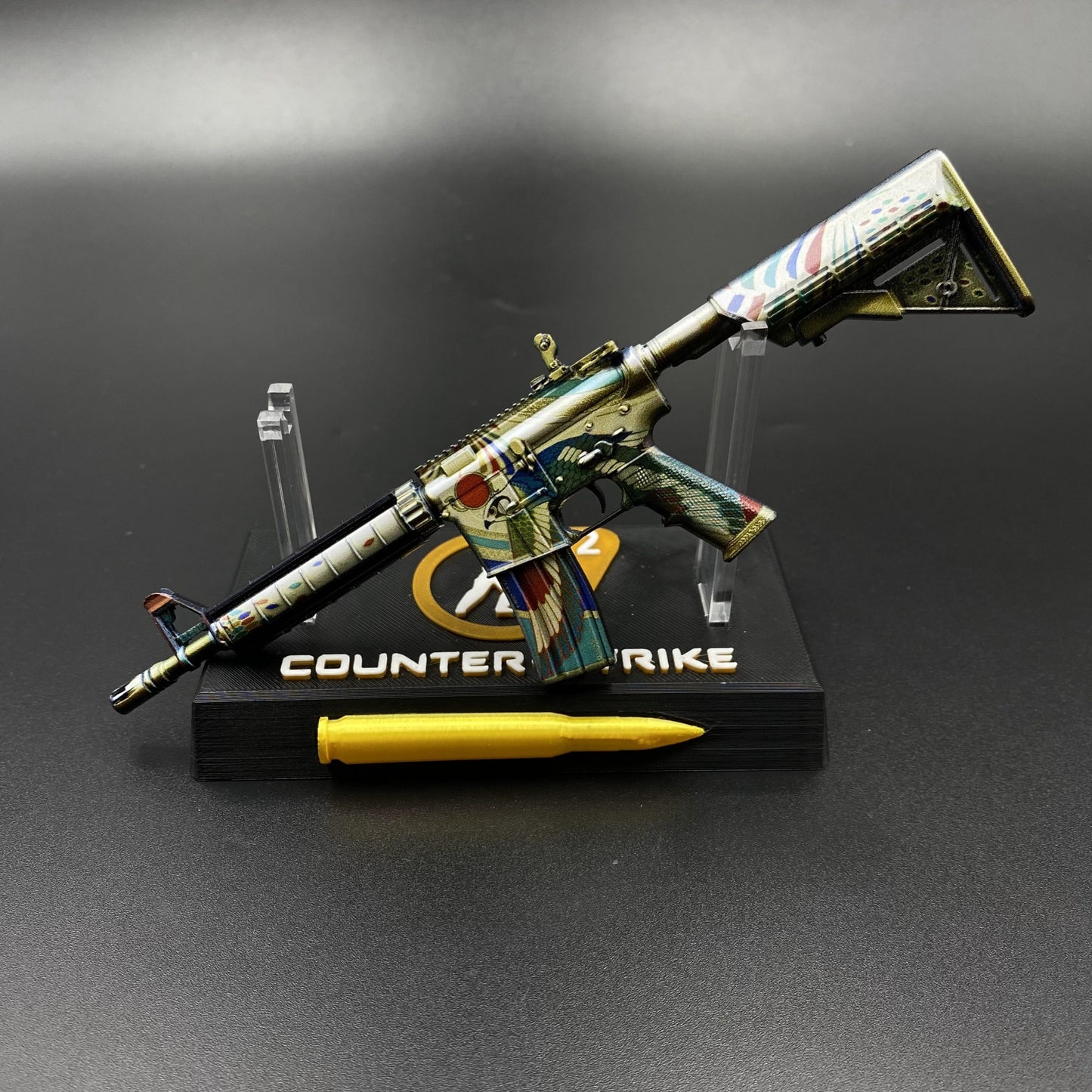 CS Game Skin M4A4 Eye of Horus Mini Metal Game Replica For Collection