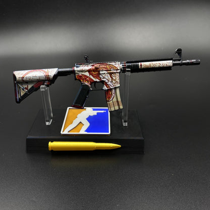 Hot Game CS Skin M4A4 The Dragon King Mini Metal Replica For Collectible