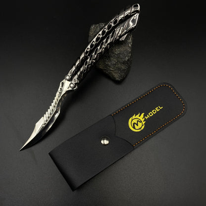 Deep Space Skeleton Balisong Replica Arena Breakout Game Prop
