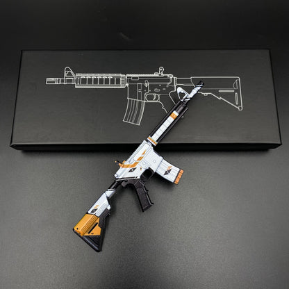CS Game Skin M4A4 Asiimov Mini Metal Game Replica For Collection