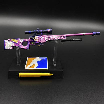 CS2 Game Peripheral - Tiny Gun Crakow! AWP Metal Replica Game Prop Collectible