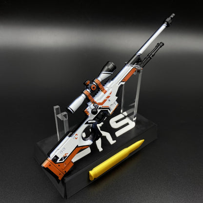 Hot Game CS2 Tiny Gun Asiimov AWP Metal Replica Game Prop Collectible