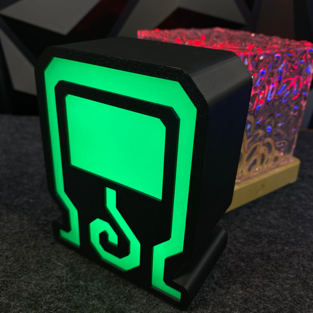 3D Printed Monster Mega Potion Gamer Potion Symbol LED Night Light, Game Room Decor Gift