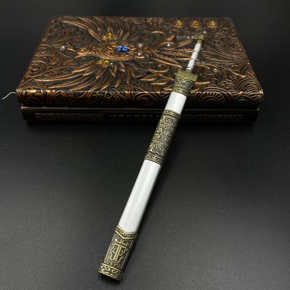 Yan Jin Que Sword Cang Yu Anime Weapon Replica, Alloy Mini Sword Collectible Ornament
