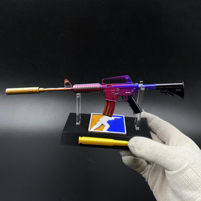 Hot Game CS Fade Tiny M4A1-S Metal Replica For Collectible