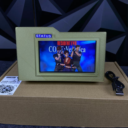 3D Printed Biohazard Code Veronica Inspired Chris Status Panel Replica Prop