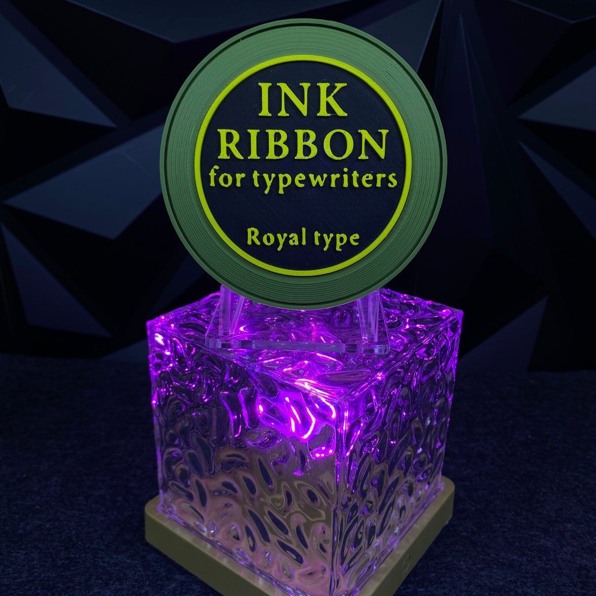 3D Printed Ink Ribbon Speaker Replica Prop, Horror Game Fan Art Desktop Decor, Collectible Gaming Ornament Gift