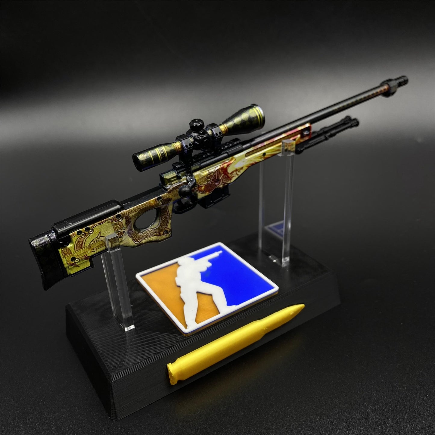 CS2 Game Peripheral - Dragon Lore AWP Metal Replica Game Prop Collectible