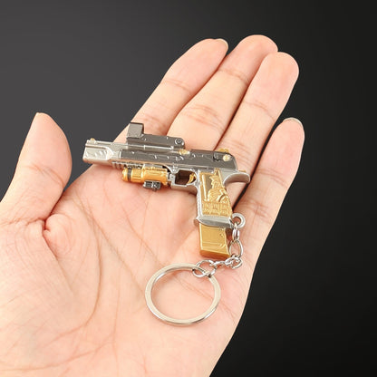 Delta Force Mini Tactical Handgun Alloy Keychain, FPS Game Fan Collectible Gift