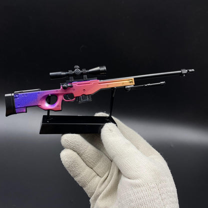 Hot Game CS2 Tiny Gun Fade AWP Metal Replica Game Prop Collectible