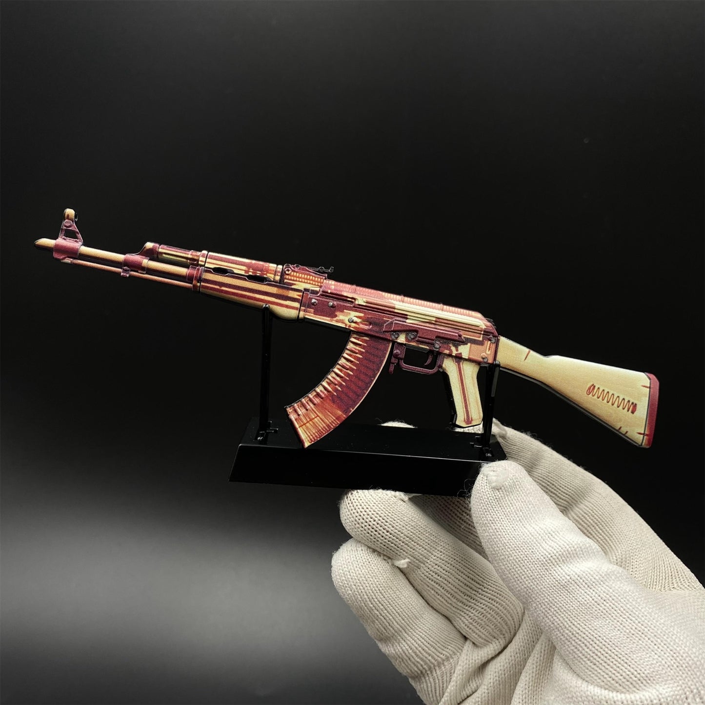 Hot Game CS2 AK47 X-Ray Skin Mini Metal Replica Game Prop Collectible