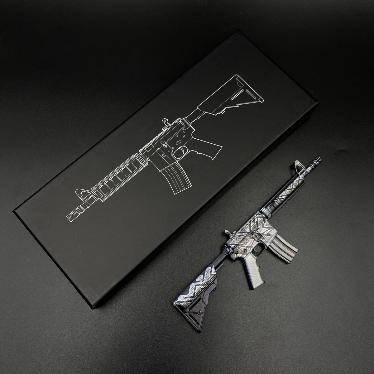 CS Game Skin M4A4 Aeolian Dark Mini Metal Game Replica For Collection