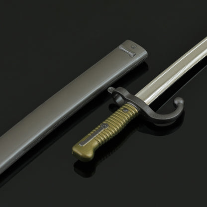 Vintage Bayonet Mini Replica Chassepot Bayonet Mini Replica Metal Collectible