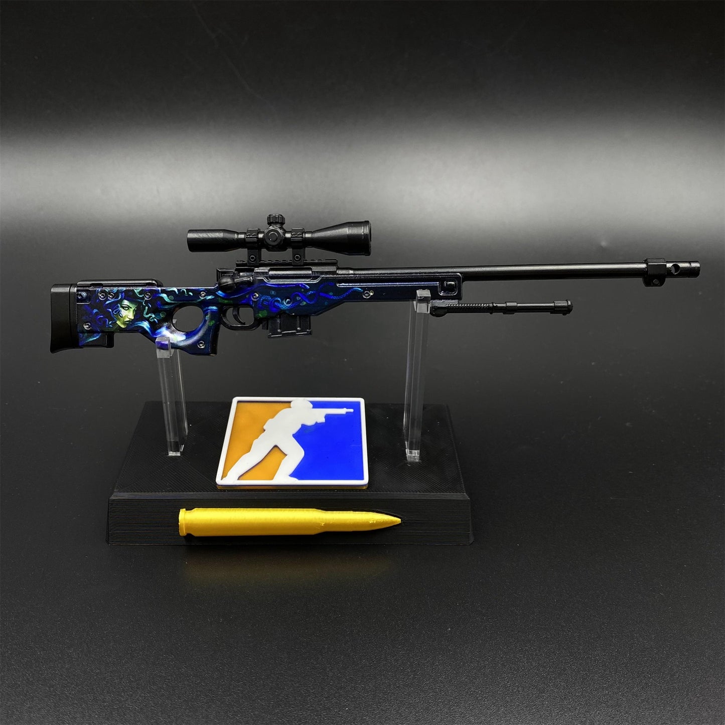 Hot Game CS2 Medusa AWP Metal Replica Game Prop Collectible