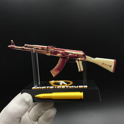 Hot Game CS2 AK47 X-Ray Skin Mini Metal Replica Game Prop Collectible