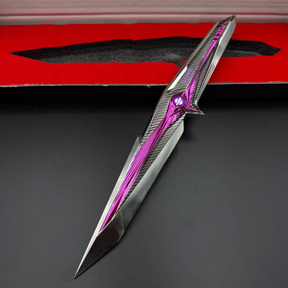 1:1 S9 Season New Knife Skin Falling Star Delta  Force Game Knife IRL Replica Knife Blunt Blade