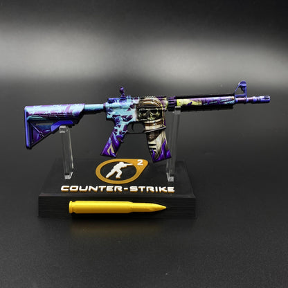 CS Skin M4A4 Desolate Space Mini Metal Replica For Collectible