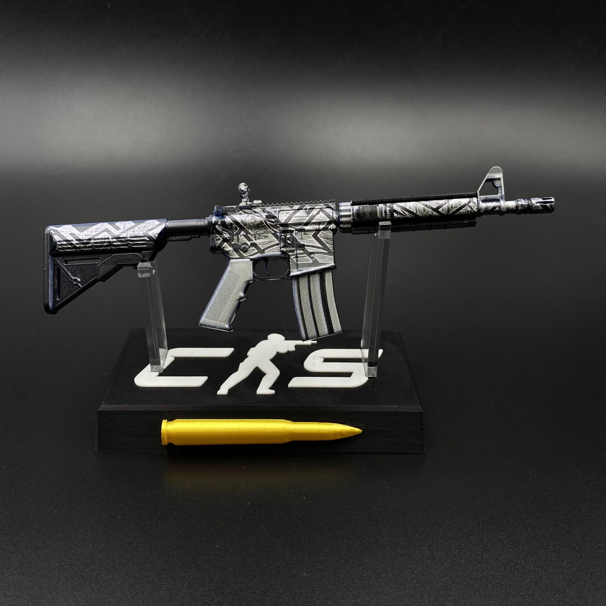 CS Game Skin M4A4 Aeolian Dark Mini Metal Game Replica For Collection