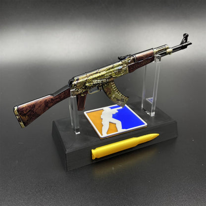 CS2 Game Peripheral - Tiny Gun AK47 Panthera Onca Metal Replica Game Prop Collectible