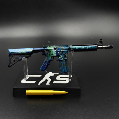 CS Game Skin M4A4 Poseidon Mini Metal Game Replica For Collection